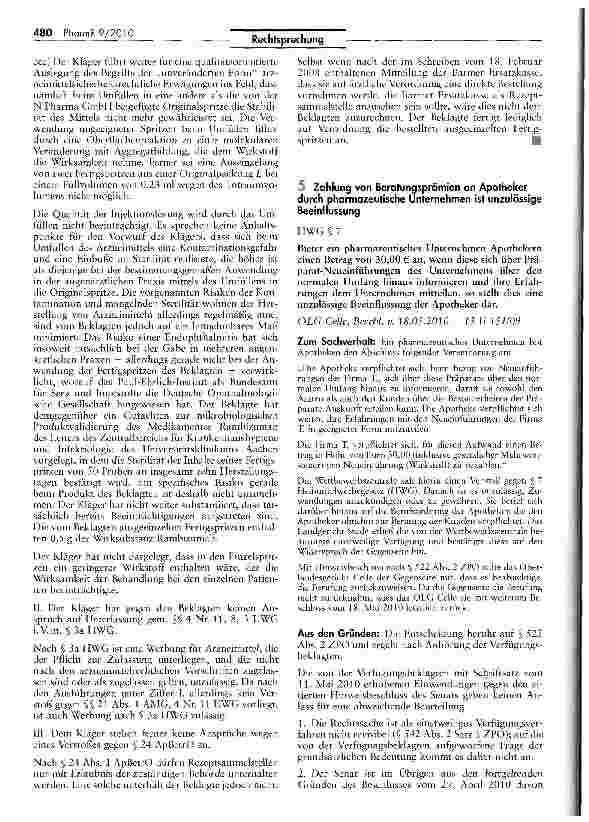 Vorschauseite 5: Erlaubnis zur Herstellung individueller Rezepturen (Fertigspritzen)