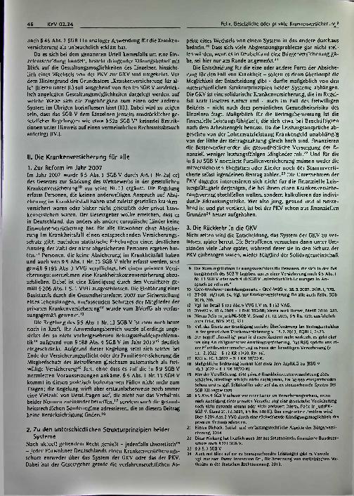 Vorschauseite 2: Gesetzliche oder private Krankenversicherung? Zu den Gestaltungsspielräumen des Einzelnen bei der Absicherung der gesundheitlichen Risiken.