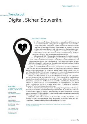Vorschauseite 1: Trendscout Digital. Sicher. Souverän.