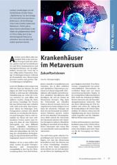 Vorschauseite 1: Krankenhäuser im Metaversum: Zukunftsvisionen