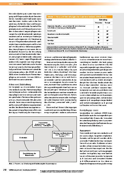 Vorschauseite 2: Evidenzbasierte Hautpflege und der Expertenstandard „Erhaltung und Förderung der Hautintegrität in der Pflege“.