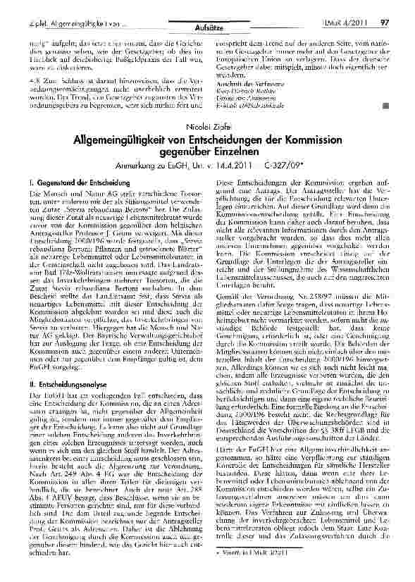 Vorschauseite 5: Das Zweite Gesetz zur Änderung des LFGB