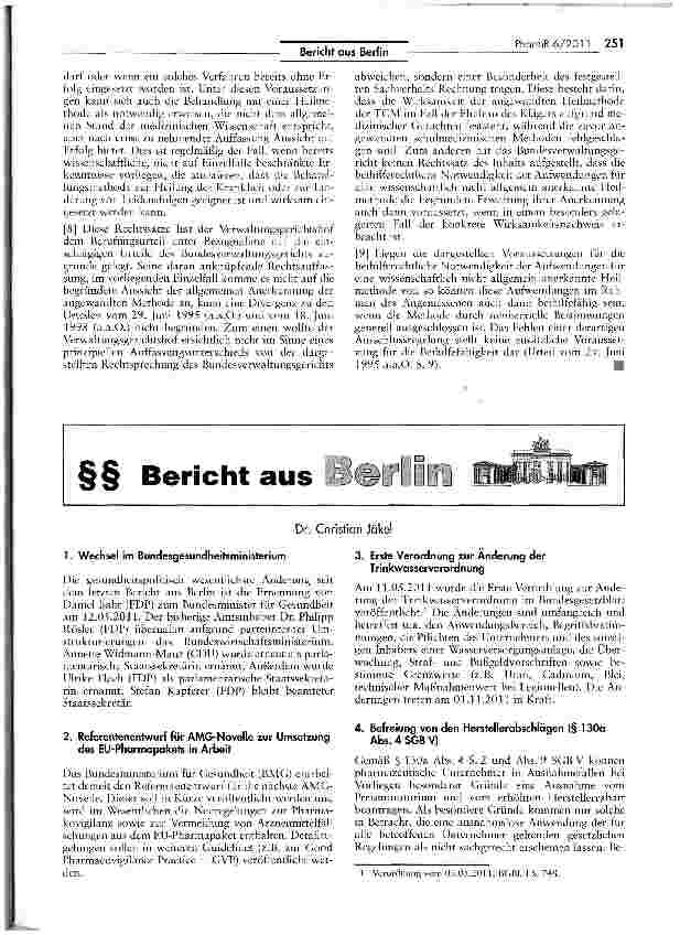 Vorschauseite 2: Beihilferechtlicher Arzneimittelbegriff im Rahmen von Aufwendungsansprüchen für eine Heilkräutertherapie VwGO § 132 II Nr. 2