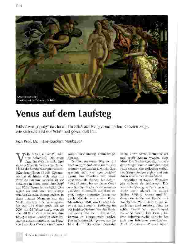 Vorschauseite 1: Venus auf dem Laufsteg