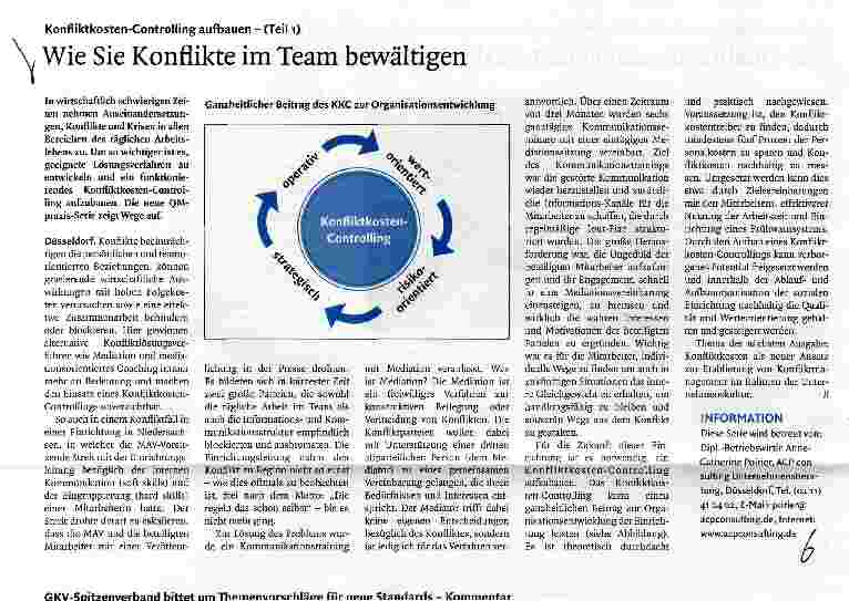 Vorschauseite 1: Konfliktkosten-Controlling aufbauen - (Teil 1) Wie Sie Konflikte im Team bewältigen