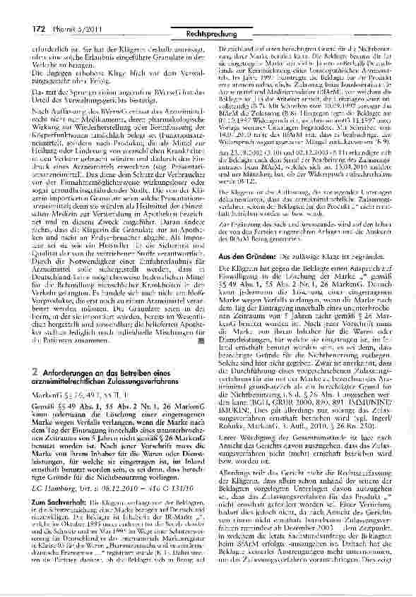 Vorschauseite 5: Abgrenzung Arzneimittel/Vorprodukt (TCM-Granulate)