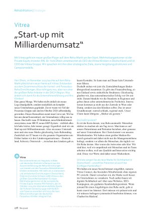 Vorschauseite 1: „Start-up mit Milliardenumsatz“