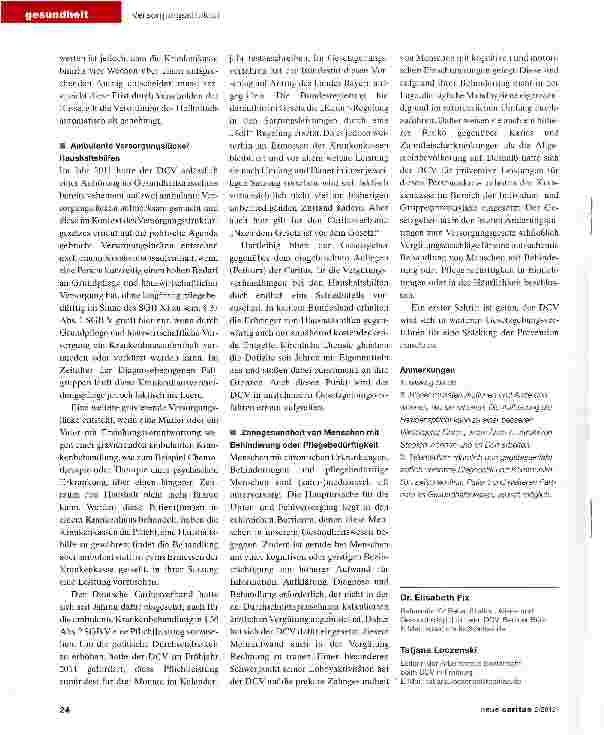 Vorschauseite 3: Partielle Verbesserungen in der Patientenversorgung