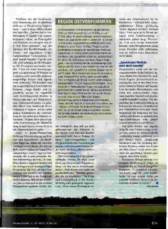 Vorschauseite 2: Weites Land, wenig Ärzte