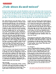 Vorschauseite 1: "Viele sitzen da und weinen."