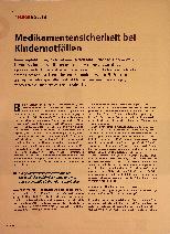 Vorschauseite 1: Medikamentensicherheit bei Kinder-Notfällen