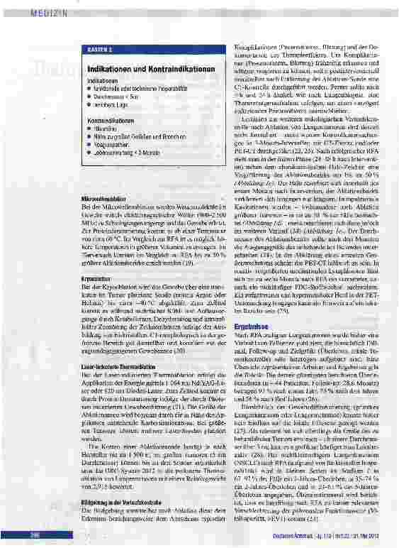 Vorschauseite 3: Thermoablation maligner Lungentumoren