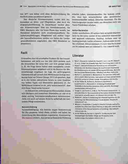 Vorschauseite 3: Das Hitzewarnsystem des Deutschen Wetterdienstes (DWD)