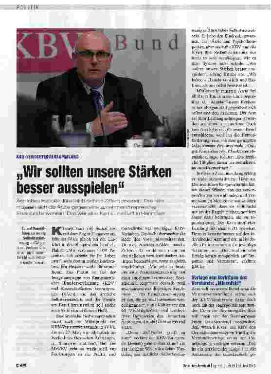 Vorschauseite 1: „Wir sollten unsere Stärken besser ausspielen