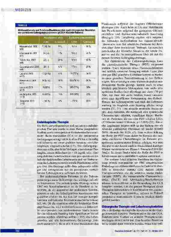 Vorschauseite 3: Diagnostik und Therapie von Cholangiokarzinomen