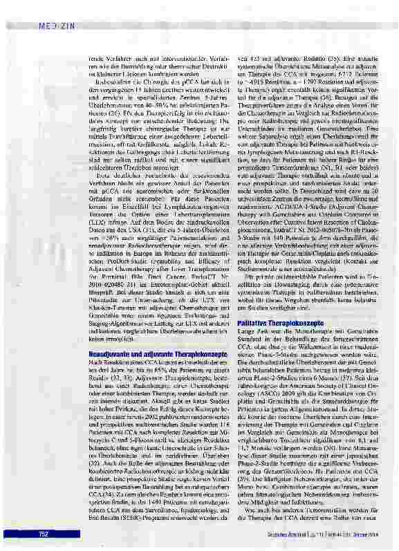 Vorschauseite 5: Diagnostik und Therapie von Cholangiokarzinomen