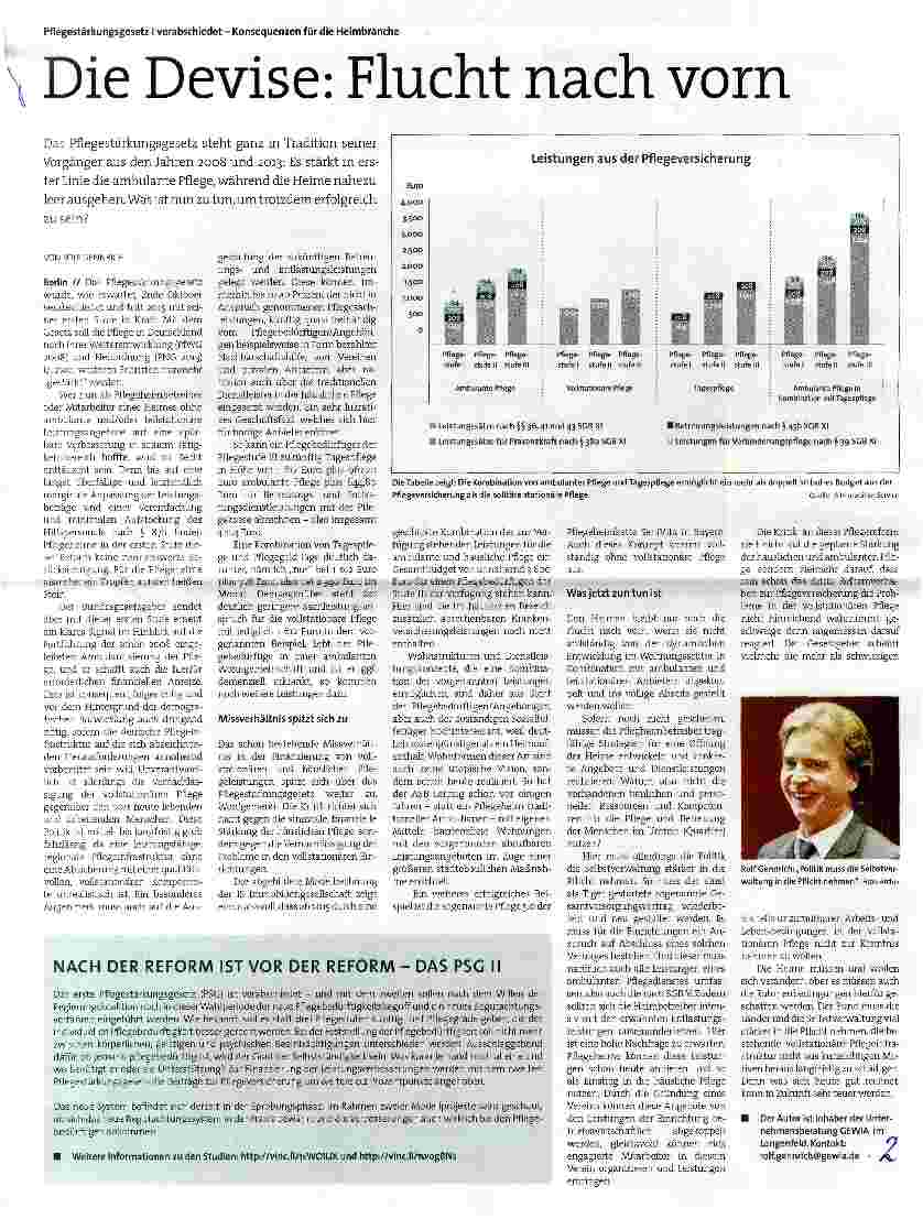 Vorschauseite 1: Die Devise: Flucht nach vorn