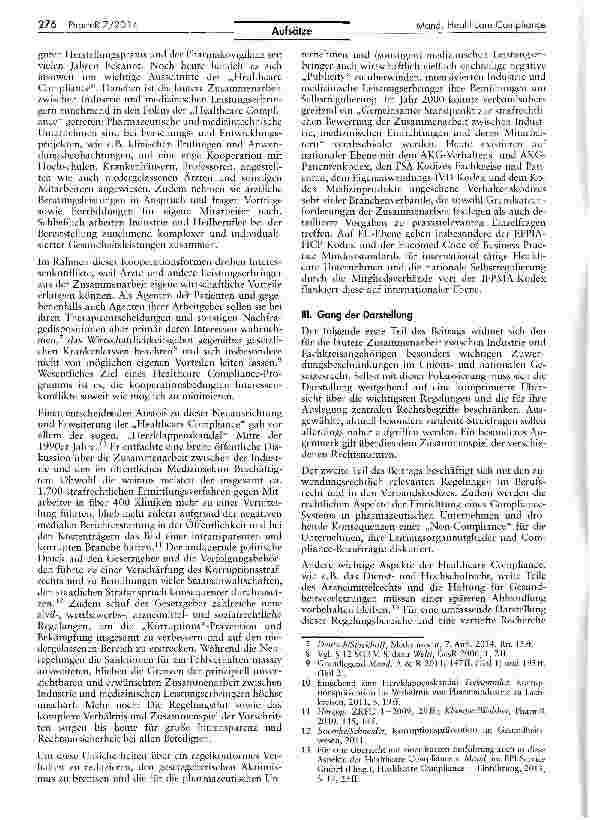 Vorschauseite 2: Healthcare Compliance