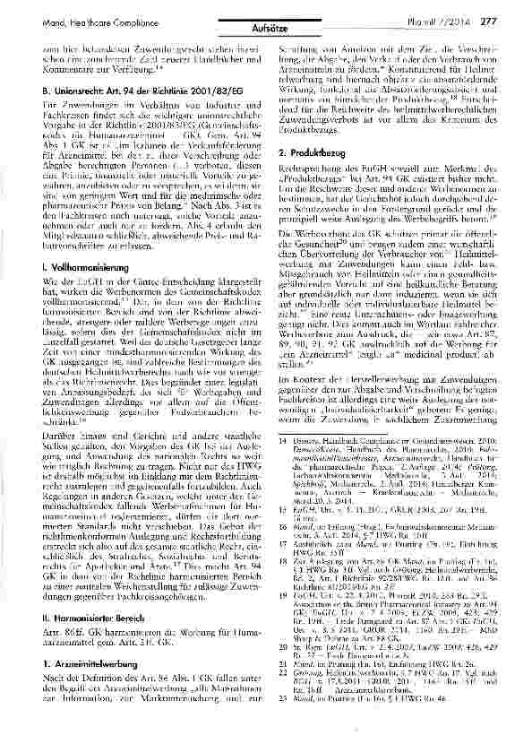 Vorschauseite 3: Healthcare Compliance