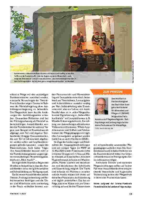 Vorschauseite 2: Ausbildungsazubis sind systemrelevant.