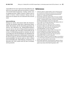 Vorschauseite 4: Bekämpfung nichtübertragbarer Krankheiten in der Europäischen Region der WHO: Be-schleunigung der Fortschritte bis 2030 und darüber hinaus