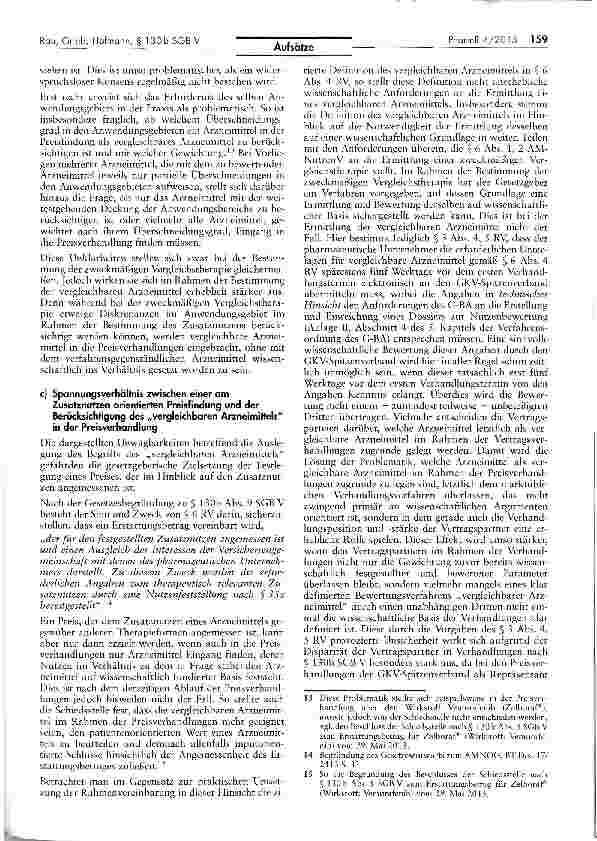 Vorschauseite 4: Vergleichbare Arzneimittel in der Preisverhandlung nach § 130b SGB V