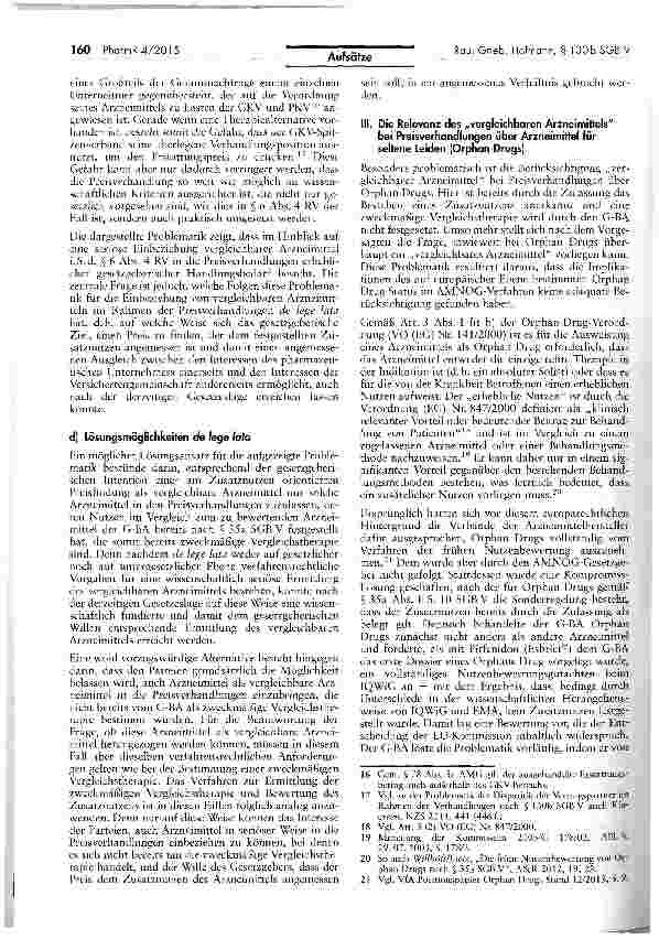 Vorschauseite 5: Vergleichbare Arzneimittel in der Preisverhandlung nach § 130b SGB V