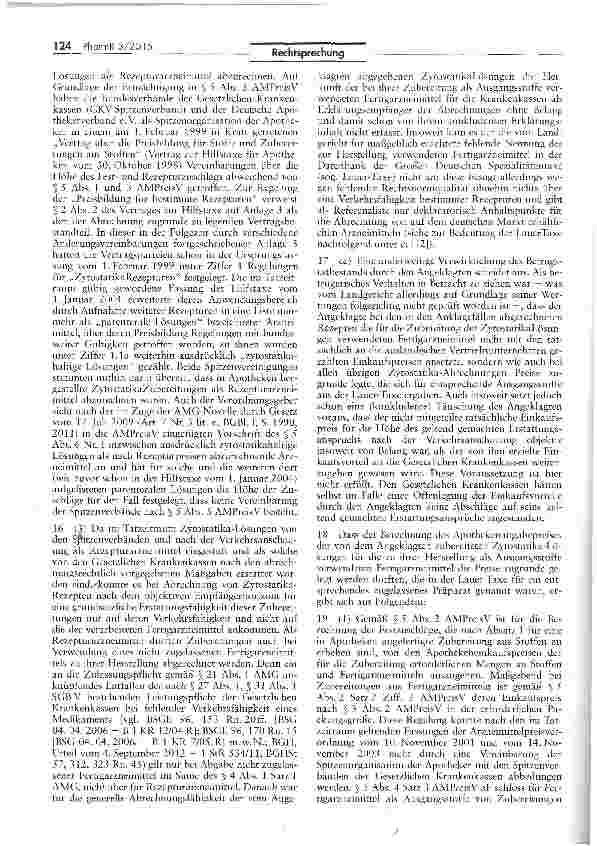 Vorschauseite 4: Betrugdurch Herstellung von Arzneimischungen aus nichtzugelassenen ArzneimittelnAMG $S 21, 73; AMPreisV § 5; SGB V § 129