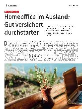 Vorschauseite 1: Homeoffice im Ausland: Gut versichert durchstarten