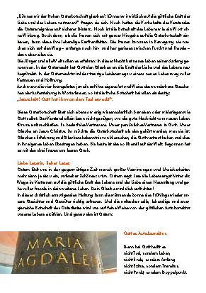 Vorschauseite 3: Osterbrief 2025