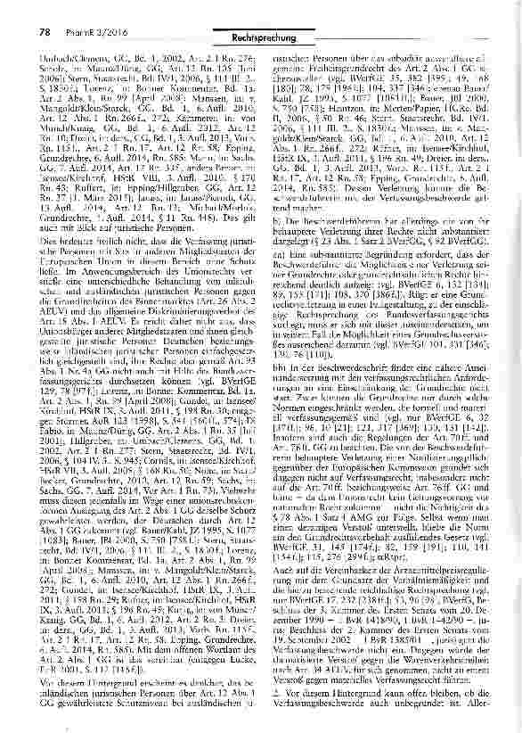 Vorschauseite 2: Preisregulierung bei verschreibungspflichtigen Arzneimitteln gemäß § 78 Abs. 1 Satz 4 Arzneimittelgesetz