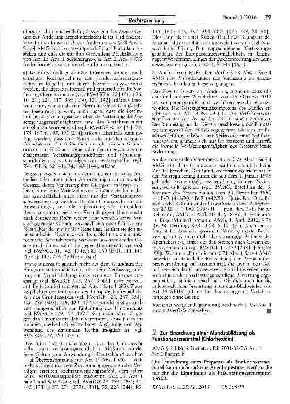 Vorschauseite 3: Preisregulierung bei verschreibungspflichtigen Arzneimitteln gemäß § 78 Abs. 1 Satz 4 Arzneimittelgesetz