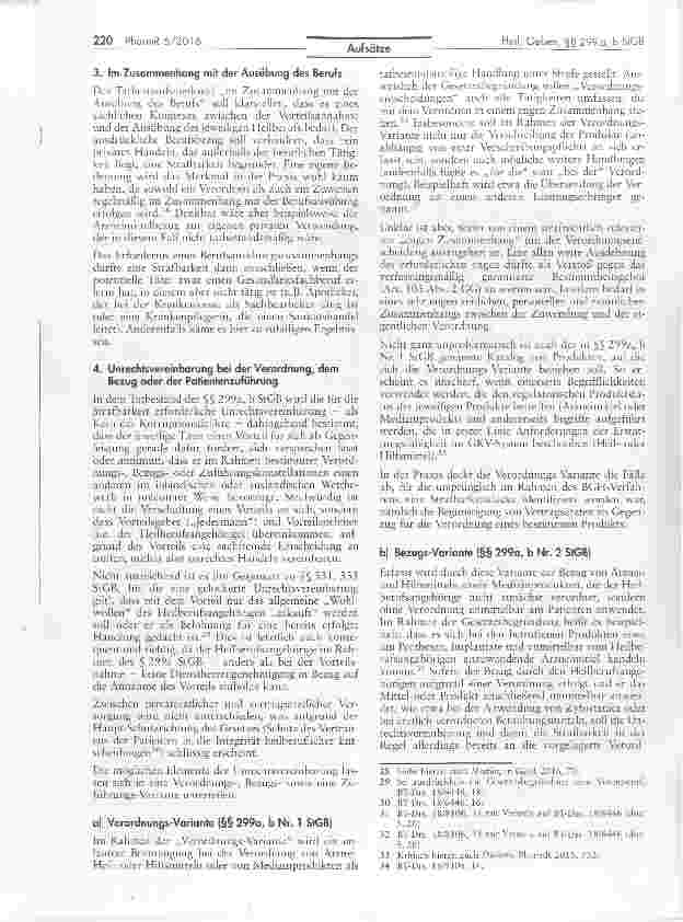 Vorschauseite 4: §§ 299a, b StGB auf der Zielgeraden Auswirkungen auf die Zusammenarbeit im Gesundheitswesen