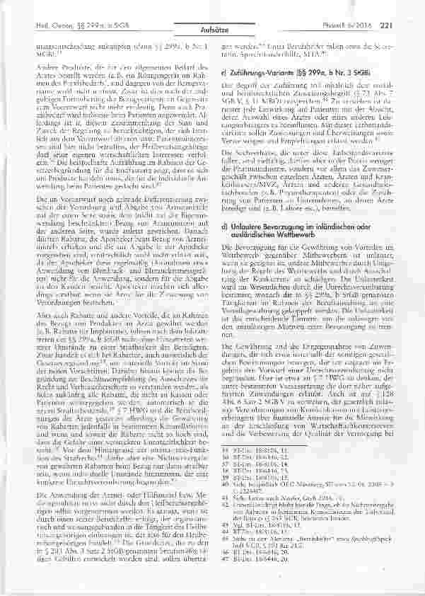 Vorschauseite 5: §§ 299a, b StGB auf der Zielgeraden Auswirkungen auf die Zusammenarbeit im Gesundheitswesen