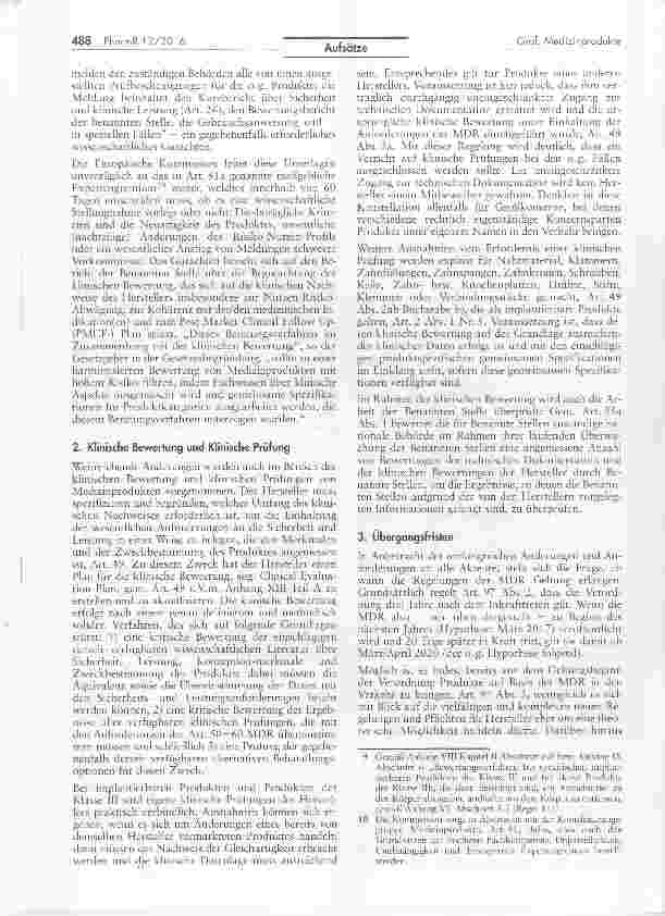 Vorschauseite 3: Revision des europäischen Rechtsrahmens für MedizinprodukteSachstand, Regelungsinhalte und zu erwartende Fragen bei der Umsetzung Teil 1