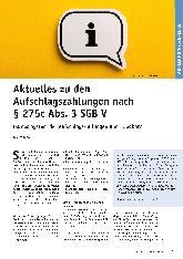 Vorschauseite 1: Aktuelles zu den Aufschlagszahlungen nach § 275c Abs. 3 SGB V: Ist das System der Aufschlagszahlungen noch tragbar?