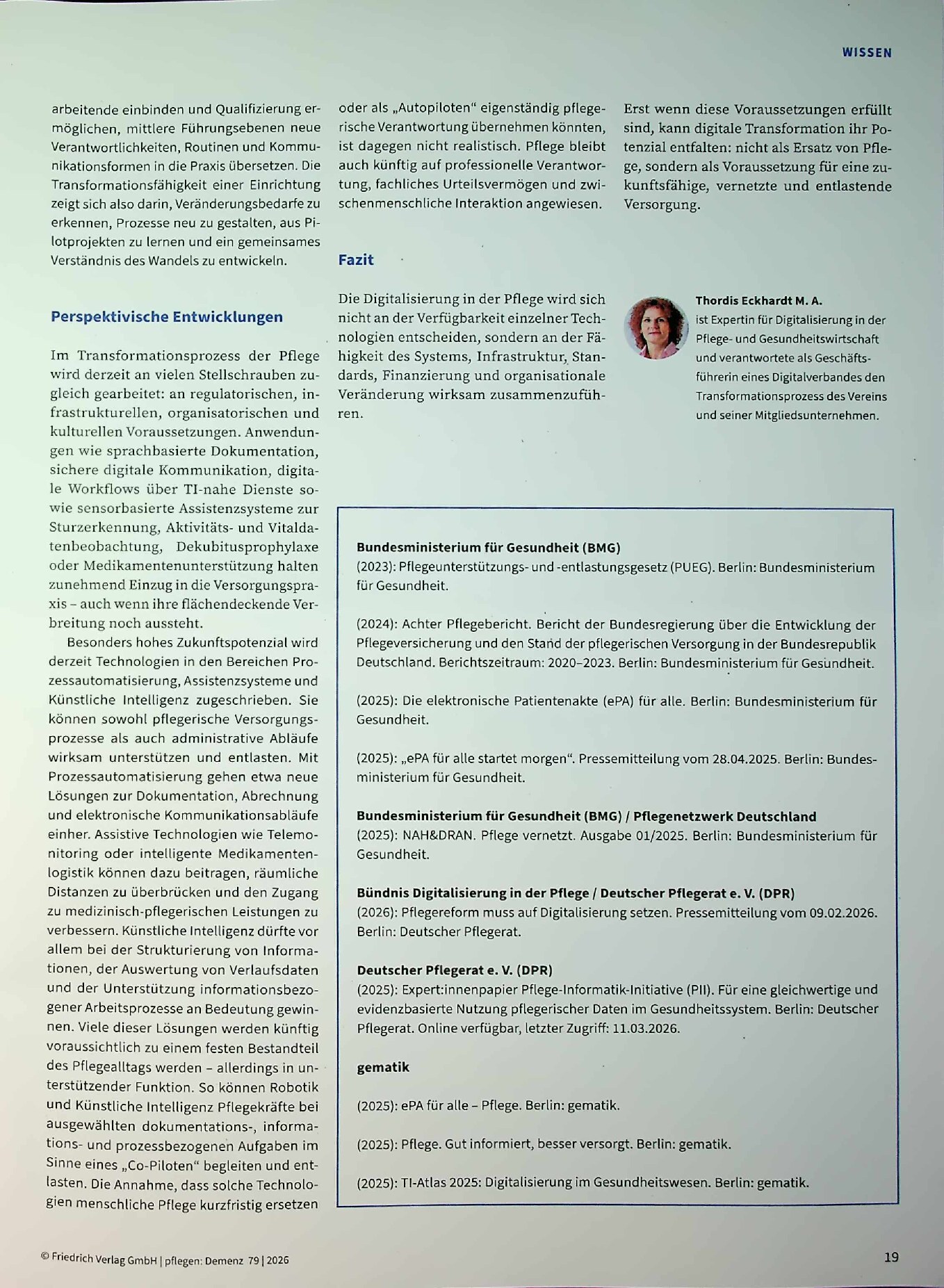 Vorschauseite 4: Fortschritte & Strukturdefizite: Digitalisierung und KI in der Pflege