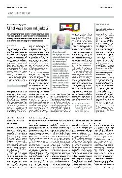 Vorschauseite 1: Und was kommt jetzt?