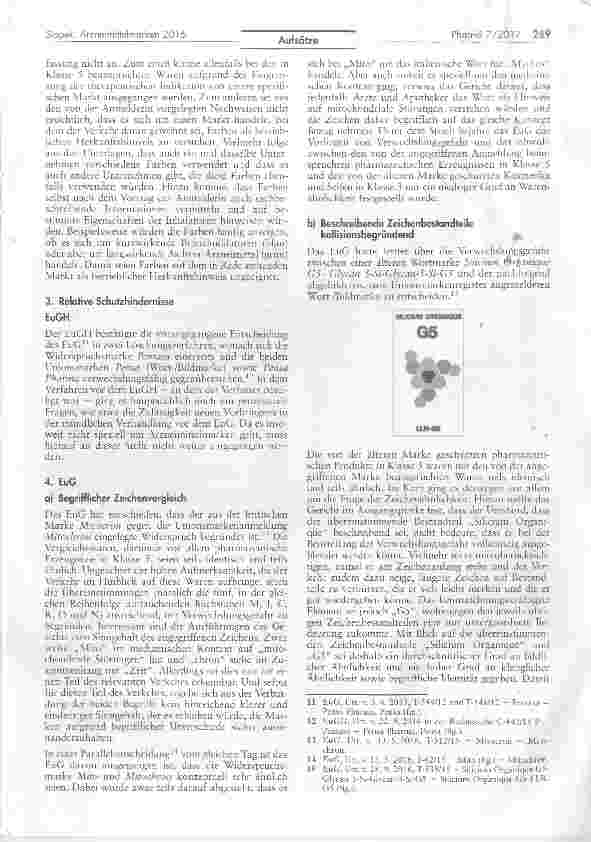 Vorschauseite 3: Die Entscheidungspraxis zu Arzneimittelmarken im Jahr 2016