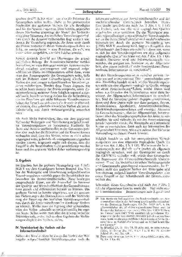 Vorschauseite 6: Verfassungsund europarechtliche Probleme des geplanten GKV-WSG
