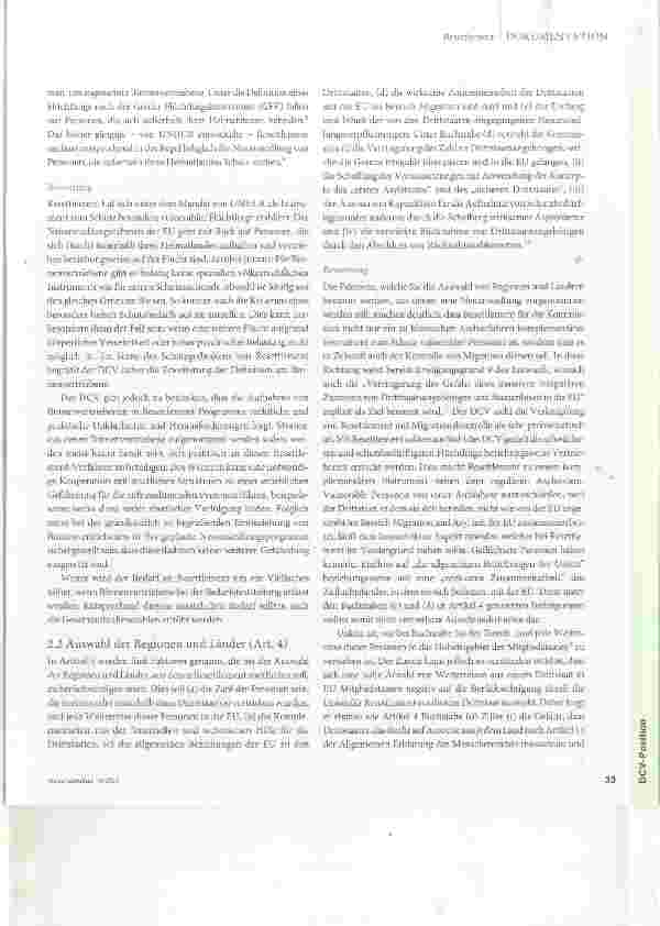 Vorschauseite 2: Vorschlag für einen Neuansiedlungsrahmen der Europäischen Union