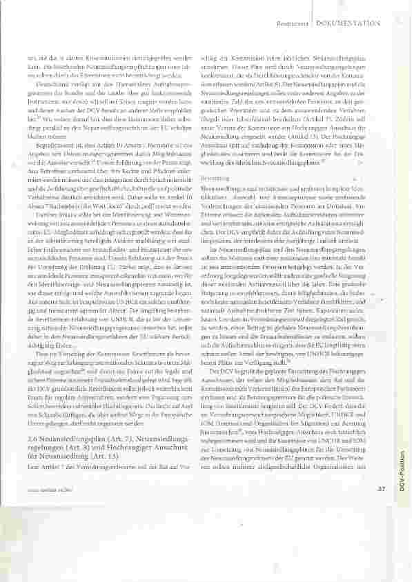 Vorschauseite 6: Vorschlag für einen Neuansiedlungsrahmen der Europäischen Union