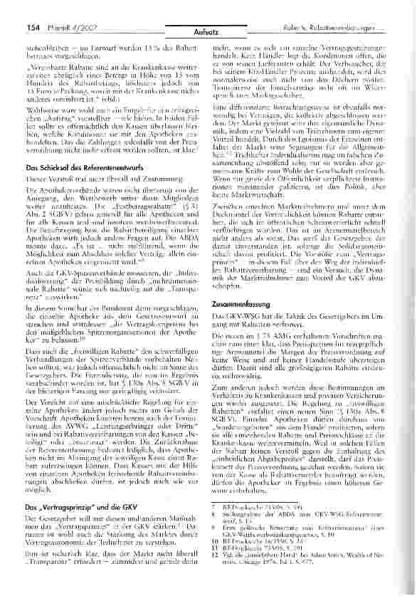 Vorschauseite 3: Rabattvereinbarungen zwischen Krankenkassen und einzelnen Apotheken