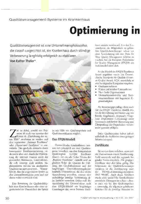 Vorschauseite 1: Optimierung in jeder Hinsicht