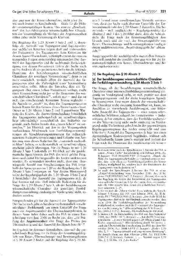 Vorschauseite 6: Drei Jahre Spruchpraxis der Freiwilligen Selbstkontrolle derArzneimittelindustrie zur Ausrichtung von Fortbildungsveranstaltungendurch die Pharmaindustrie - eine Bilanz (Teil 1)