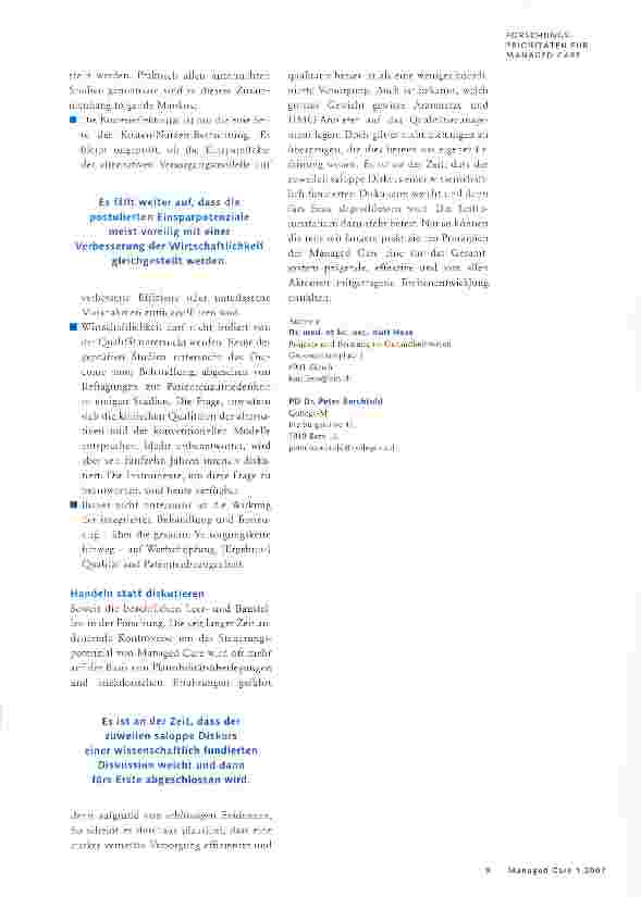 Vorschauseite 3: Leeroder Baustellen? Die wissenschaftliche Basis