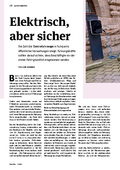 Vorschauseite 1: Elektrisch, aber sicher