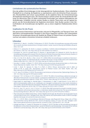 Vorschauseite 6: Schmerzlindernde Wirkung von Massagen mit ätherischen Ölen bei primärer Dysmenorrhoe