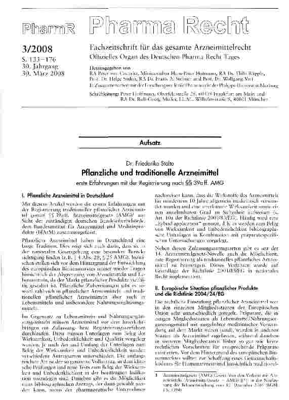 Vorschauseite 1: Pflanzliche und traditionelle Arzneimittel