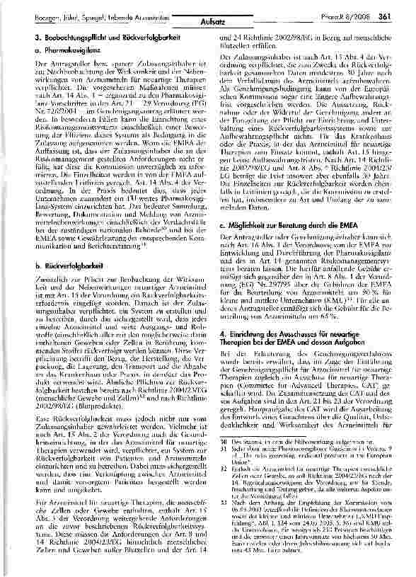 Vorschauseite 5: Lebende ArzneimittelEin Überblick über die Verordnung (EG) Nr. 1394/2007 über Arzneimittel für neuartige Therapien